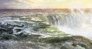 Louis Remy Mignot Niagara oil painting